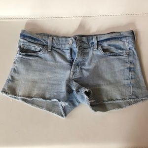 7 for all mankind cut off denim shorts